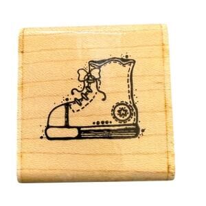 DOTS Sneaker Shoe B236 Rubber Stamp